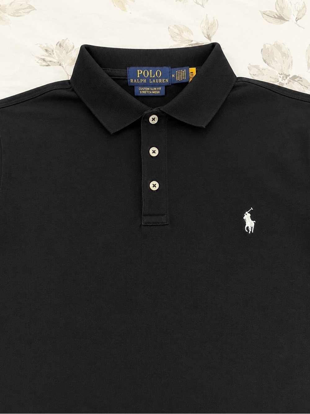 Beautiful size M Polo by Ralph Lauren Men's Black Classic Cotton Polo Shirt